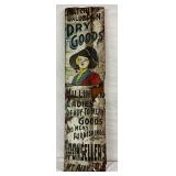 12x48 Dry Goods Metal Sign, Mt. Airy, NC
