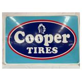 Cooper Tires Emb. Metal Advertising Sign, 45 x 30in. 