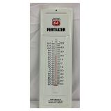 Convex Phillips 66 Fertilizer Wall Thermometer, Maxima Corporation, 5x14in