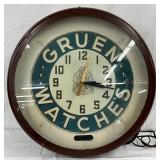 Gruen Watches Large Neon Clock, Model BC-14-N, 20in. 