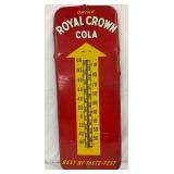 Royal Crown Cola Metal Thermometer with Arrow Design, 10 x 25.5in. 