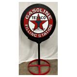  Texaco Gasoline Filling Station Sign Sidewalk lolly pop sign