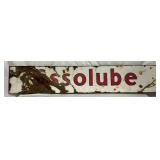 Esso Lube Single-Sided Porcelain Sign, 61×12 Inches