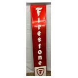 Firestone Self-Framed Embossed Metal Sign, 13 1/2in x 71in