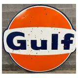 6ft. SSP Gulf Oil Dog Ear Sign