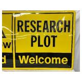 Embossed Metal Sign, 54×30 Inches