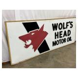 Wolfs Head Motor Oil Sign