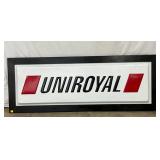 Uniroyal Embossed Plastic Sign