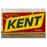 Embossed Kent Feed Sign