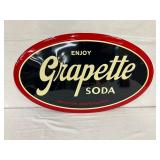 27x16 Grapette Soda Embossed Sign