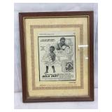 Framed Gold Dust Twins Advertisement from ‘The Delineator,’ 9×11 Inches