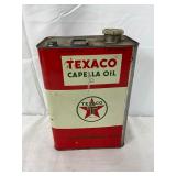 Texaco Capella Oil One-Gallon Metal Can