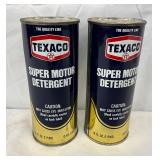Texaco Super Motor Detergent 16 oz Cans with Product