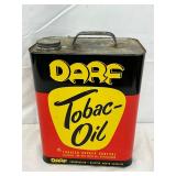 New Old Stock 2-Gallon Darf Tobac-Oil Can, Raleigh, North Carolina