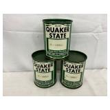 31-Pound Quaker State Motor Oil Cans with Product