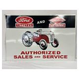 36×24 Inch Embossed Metal Ford Dearborn Farm Equipment Sign