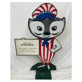 30×47 Inch Masonite Beaver Advertising Display on Stand