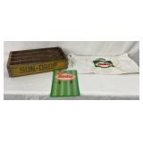 3 Danville, Virginia Sun-Drop Items: Crate, Apron, and Sign