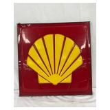 Embossed Plastic Shell Gas Station Sign, 20 Inches