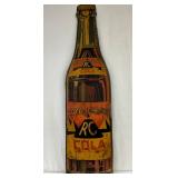 Royal Crown Cola Die-Cut Embossed Metal Bottle Sign, 16in x 59in