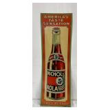 Vertical Embossed Nichol Kola Metal Sign, 12 x 35 Inches