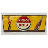 Nickel Kola Metal Advertising Sign, 30 x 12 Inches
