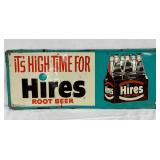 Embossed Hires Root Beer Self-Framed Tin Sign, 30in x 12in