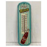 Hires Root Beer Advertising Thermometer, 27in x 8in