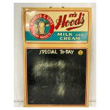 H.P. Hood & Sons Metal Chalk Menu Sign, 16×24 Inches