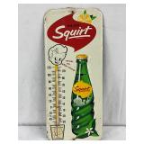 Enjoy Squirt Metal Advertising Thermometer, 6 x 14 Inches