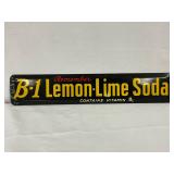 16x3 B-1 Lemon-Lime Soda Advertising Metal Sign