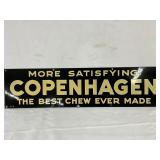 Single-Sided Metal Advertising Sign for Copenhagen Chewing Tobacco, 23×6 Inches