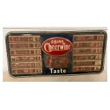Rare 1954 Cheerwine Drink Menu Sign, 30 x 14 Inches