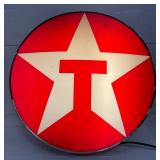 Plastic Texaco Can Sign with Star Logo, 34 Inches