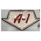 47x24 Double-Sided Porcelain A-1 Ford Sign by Mulholland Sign Co.