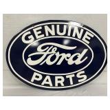 Genuine Ford Parts Single-Sided Porcelain Sign, 25in x 17in