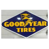 Good Year Tires Single-Sided Metal Sign, 53×30 Inches