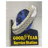 Good Year Porcelain Flange Sign, 24in x 36in