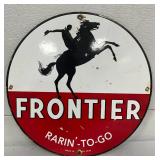 15-Inch Contemporary SSP Frontier Gasoline Sign