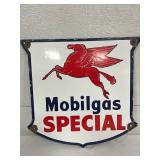 Mobilgas Special Contemporary 12×12 Metal Shield Sign