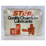 STIHL Quality Chain Saw Lubricants Metal Sign, 18 x 13.5 Inches