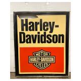 Harley-Davidson Dealership Light-Up Sign with Cracked Lens, 61in x 73in