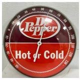 Dr Pepper 12-Inch Metal Thermometer with ‘Hot or Cold’ Design