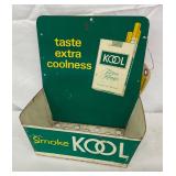 Metal Kool Cigarette Counter Display, 7 x 8 Inches