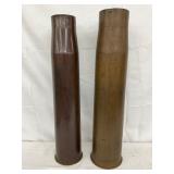 23 1/2-Inch and 24-Inch Brass Artillery Shell Casings