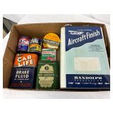Early Oil Cans, Cleaning Fluid, and Automotive Advertising Items