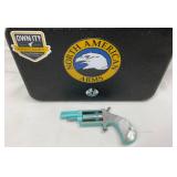 North American Arms Mini Revolver .22 Mag with Ported Barrel and Turquoise Cerakote Finish