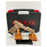 Ruger-57 5.7x28mm Pistol with FDE Finish, 20-Round Capacity, and Spare Magazine