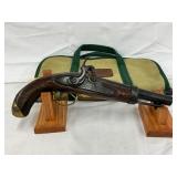 Tomas 1840 Black Powder Percussion Pistol with Brass Accents