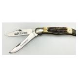 Parker Cut Co Two-Blade Folding Knife with Stag Handle Parker Cut Co Two-Blade Folding Knife with Stag Handle